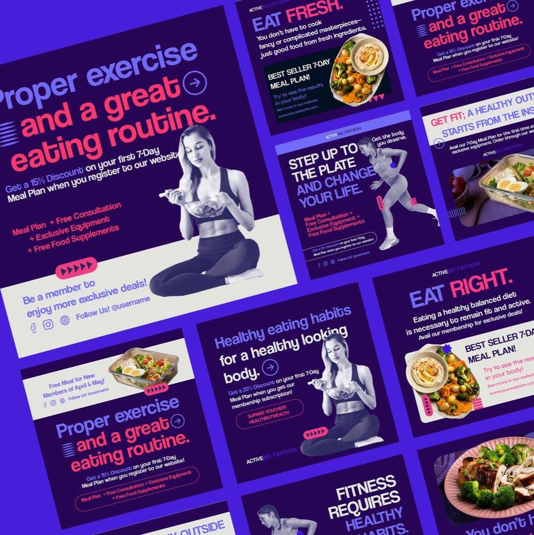 Fitness Nutrition Template Collection